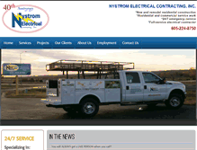 Tablet Screenshot of nystromelectric.com